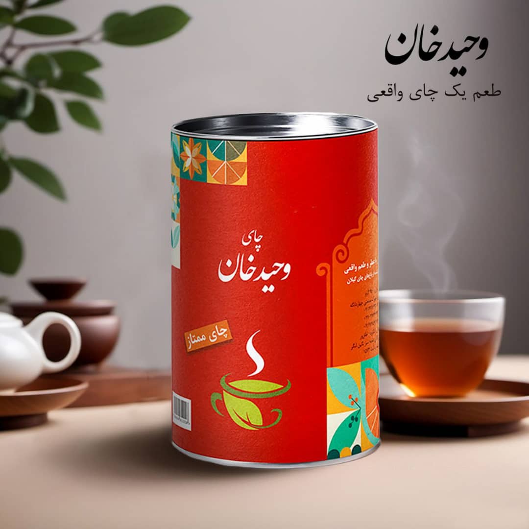 چای سیاه داخلی ممتاز قوطی وحیدخان